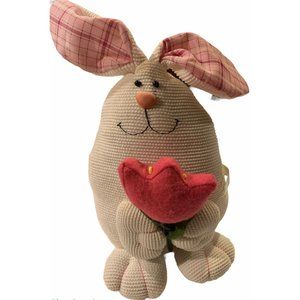 Decorative Easter Bunny W/ Weighted Bottom And Posable Pink Ears. From Publix